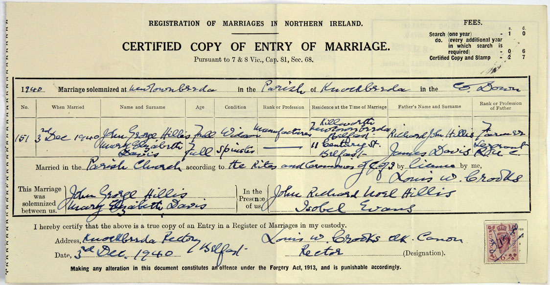 john george 2nd marriage