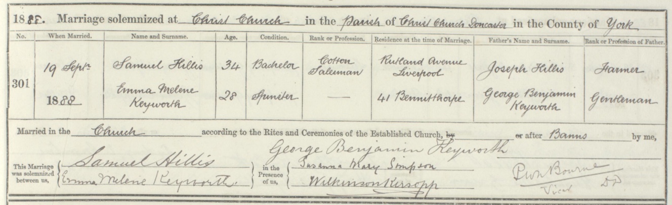 samuel melene marriage